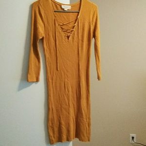Gold dress